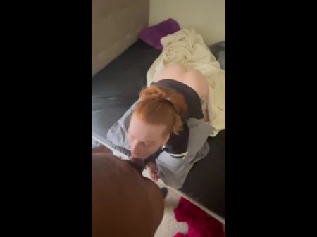 Ginger-haired Inhales Bbc Before Parents Get Home