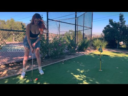 Golf Date Turns Into Sneaky Public Copulate With Lovely Ginger-haired