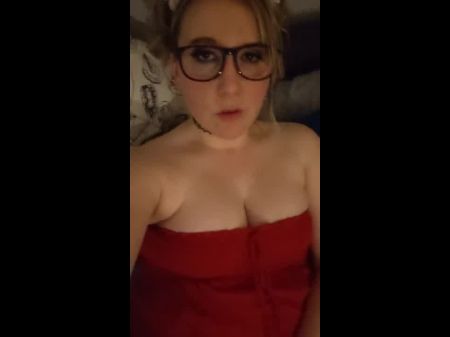 Selfie Joi Cute Brille Girl Nebenan Bittet Um Papas Schwanz 
