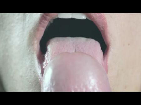 Close Up Voluptuous Tongue Oral Job
