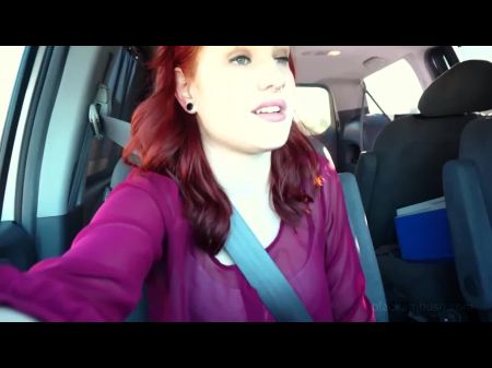 Best Eighteen Yo Red-haired Jules Is Ebony Banged In Parking Bunch By A Immense Ebony Pink Cigar !
