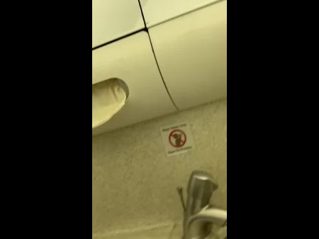 Arabelle Masturbates In The Airplane Toilet