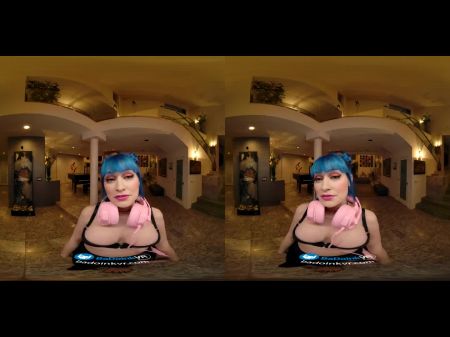 Exciting Blue Hair Egirl Adores Your Man Sausage In Her Humid Fuck-hole Vr Porno