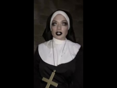 Ghost Nun Displays Breast