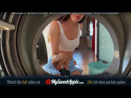 Stepsister Stuck In Washing Machine Shagged And Creampie By Stepbrother