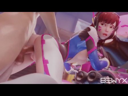 Dva Screwed Against The Meka From Overwatch Three Dimensional Nsfw Pornography