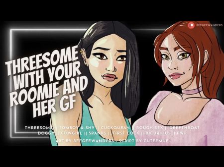 Triple Sex With Your Bicurious Roomie & Her Girlfriend [cucking Your Roomie] Audio Roleplay