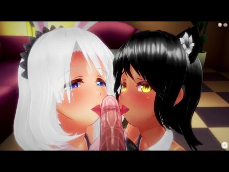 Ebony And White [3d Manga Porn , 4k , 60fps , Uncensored]