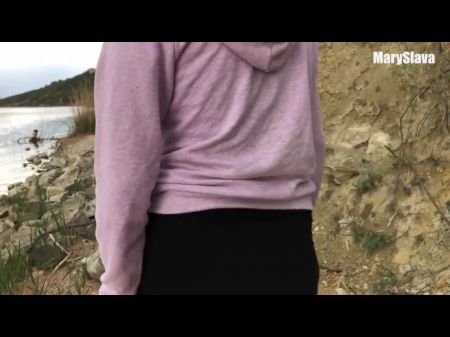 Risky Outdoor Fuck-a-thon Near The Lake Finished With Internal Cumshot