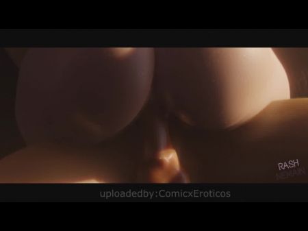 Novas animações pornôs de videogame no Blender 22 de janeiro (som 60fps) 
