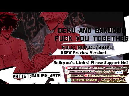 [my Hero Academia Threesome] Bakugou And Deku Action You Together !