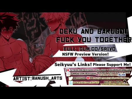 [my Hero Academia Threesome] Bakugou And Deku Action You Together !