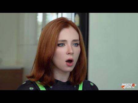 Exciting Fuck-fest And Fellate With Ginger-haired Qt Robot Till Slit Creampie