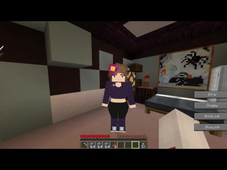 Jenny Minecraft Sex Mod en tu casa a las 2 a.m. 