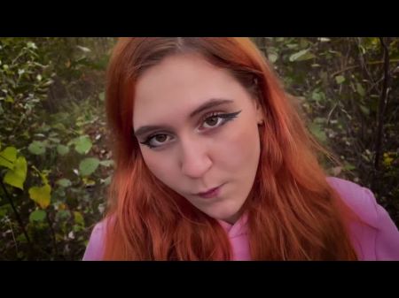 Red Hair Stepsister Gave A Blowage And Got Jizm And Piss In Outdoor