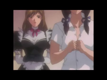 The New Maid Applies For A Job At The Building , And The Yuri Drama Completes With A Dual Ejaculation