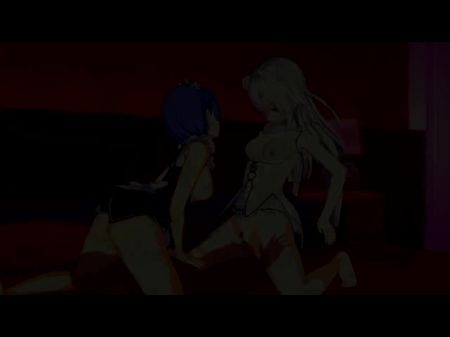 Re: Zero Emilia x Rem Threesome 3D Hentai 