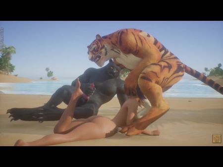 Tiger And Panther Facehole Fucks Girl