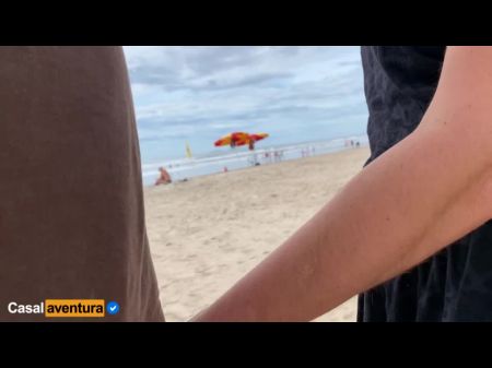 Very High Masturbate Risk On Crowded Beach - Real Amateur