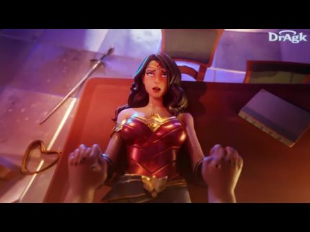 Point Of View - Wonder Woman Gets Missionary Fucked And Creampied