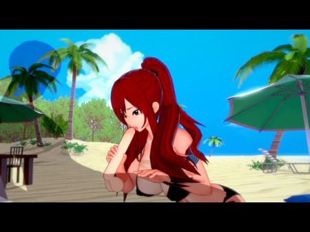 Fairy Tail Erza Scarlet (3d Hentai) 