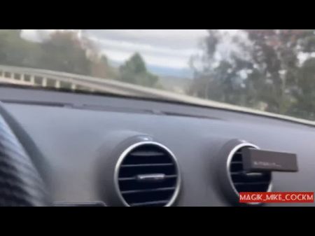 Sexy Fit Black-haired Hitchhiker Picked Up At The Bus Stop And Jerks Off Huge Pecker