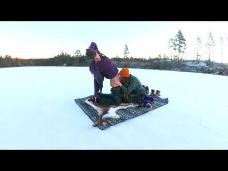 Sex auf einem gefrorenen See Rosenlundx 4K 