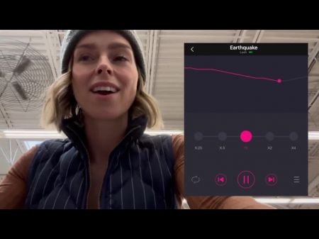 Spunking Hard In Grocery Store With Plump Remote Controlled Vibrator