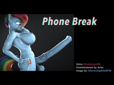 "phone Break" - As Futa Rainbow Dash