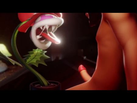 Piranha Plant Blowing Cock You Off .