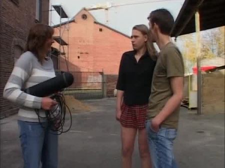 German Fucksluts Caught On The Street Take Part In Castings To Become Porn Actresses