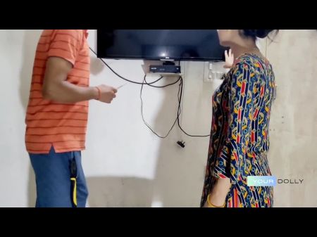 Joy With Tv Machanic Hd Clear Hindi Audio Desi Indian Porno Hookup Video