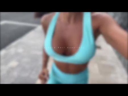 French Jogger Gets Her Honeypot Screwed And Packed While On Vacation