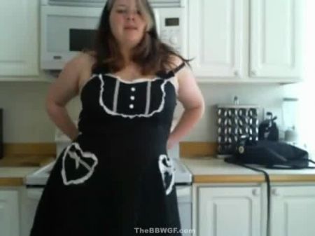 Excellent Giant Big Beautiful Woman Wifey Teasing Her Husband In The Kitchen