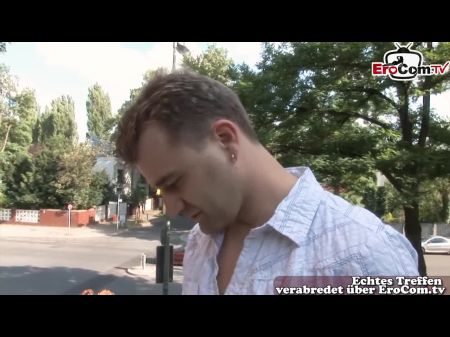 German Light Haired Tramp Meet Stranger At Casting And Get Dicked