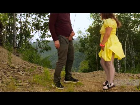 Opportunity Meeting Of An Flasher And A Whorish In The Forest -