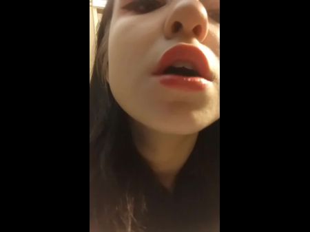 Mild Home Masturbation In A Black Fur Coat With A Sensual Ejaculation