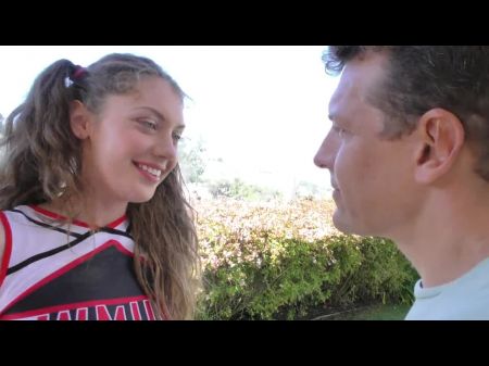 Nosey Cheerleader Shown What An Orgasm Senses Like
