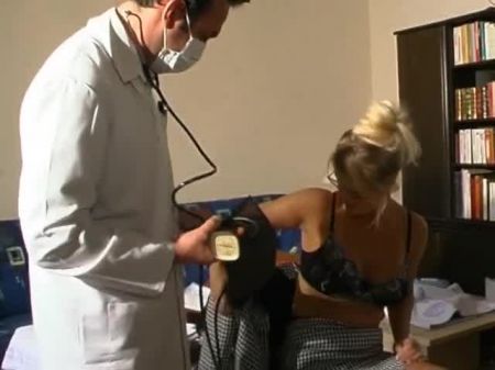 A Fair Haired French Damsel Gets Checked Out By Her Two Wild Doctors