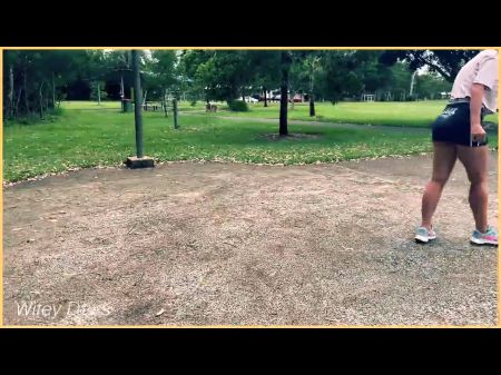 Wife Is Dared To Have Fun Basketball Bare-chested And No Underpants In A Short Microskirt