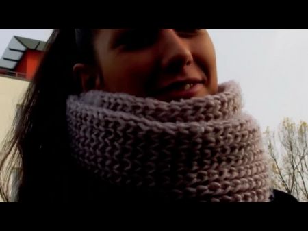 Black Haired German Beauty With Small Boobs Catapulting A Cucumber In Her Twat