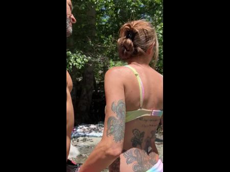 Point Of View Of The Wife Throating Me In The Creek