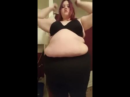 SSBBW بطن مزدوج يتخبط 