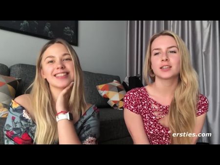 beautiful amateur stunners take turns on each other