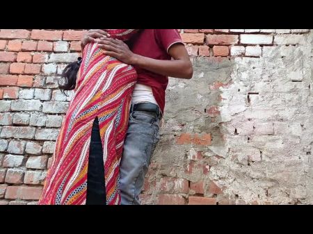 indian desi village perfect girl called her beau and shagged her in the open behind the mansion .
