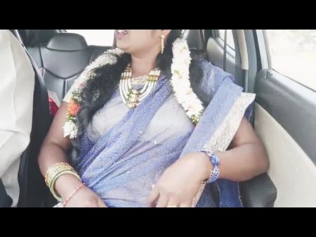 Car Intercourse , Telugu Sloppy Talks , Silk Aunty With Hyd Driver Crezy Romantic Tour