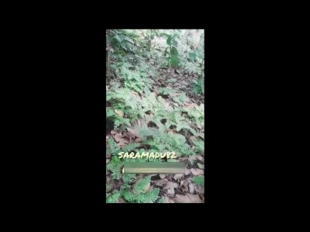 Big culo esposa Doggystyle en la jungla - sexo arriesgado al aire libre 