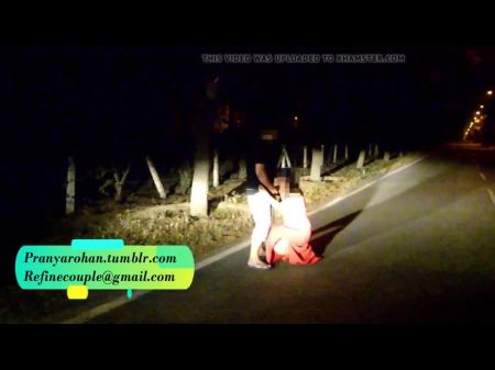 Pranya Getting Screwed On Road With Police Sirens Behind