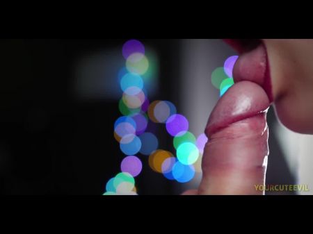 Dick Licking Like A Spunk-pump , Licking Frenulum , Close - Up
