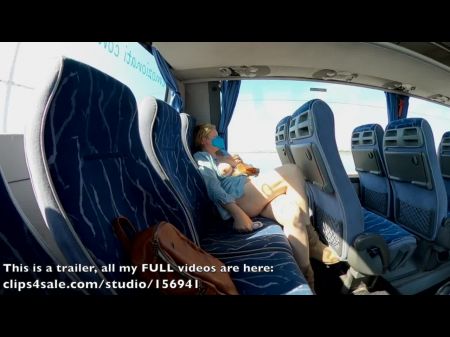 Flasher Mummy Flashes And Gets Crossed Legs Climax In A Society Bus